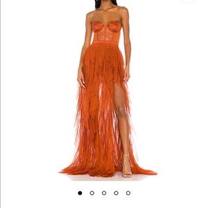 ISO Bustier Gown in Rust
For Love & Lemons